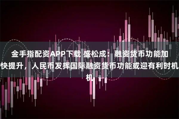 金手指配资APP下载 盛松成：融资货币功能加快提升，人民币发挥国际融资货币功能或迎有利时机